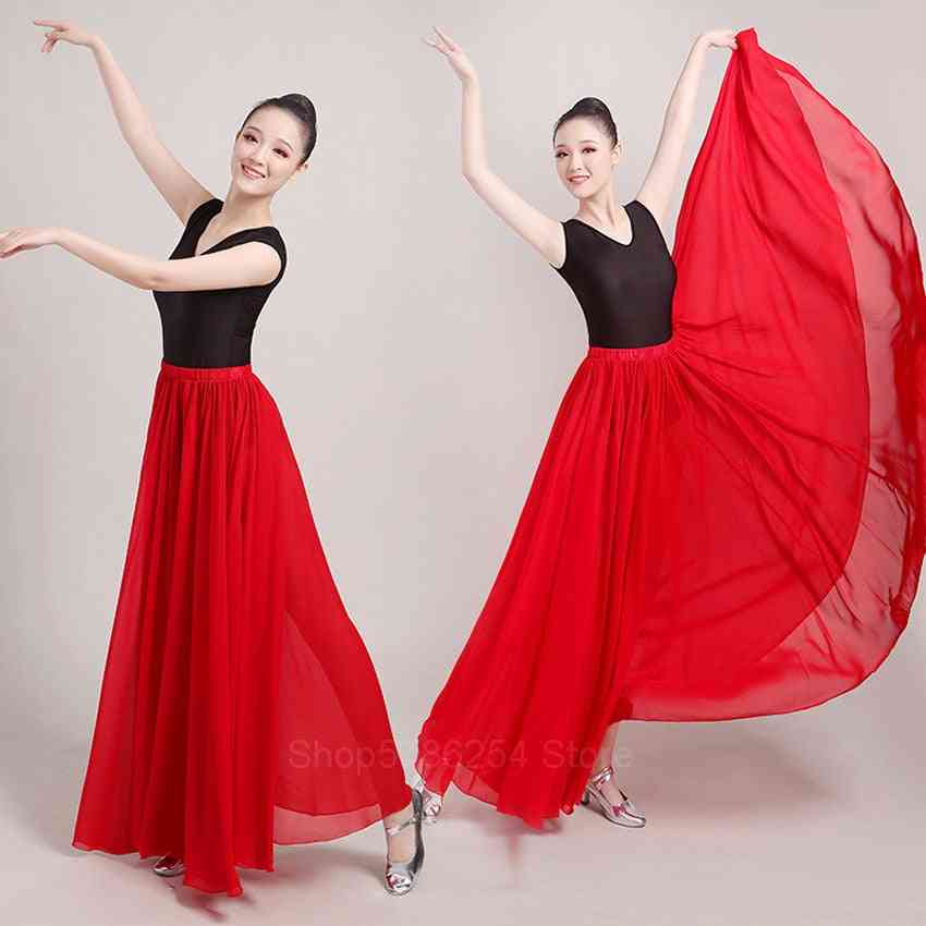 Flamenco Swing, Dancing Ballroom, Chiffon Belly Skirts