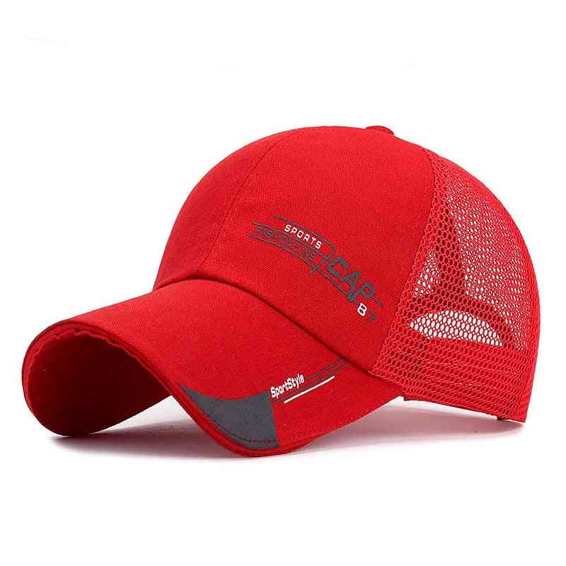 Unisex Summer Baseball Caps & Letter Mesh, Breathable Snapback Hat