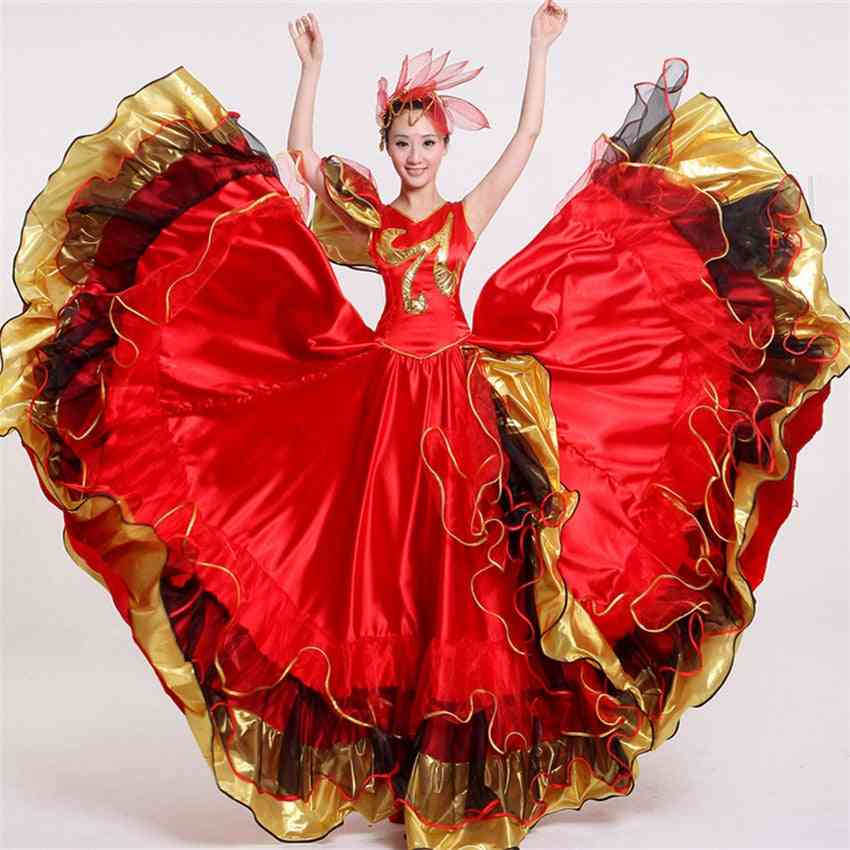 Spain Flamenco, Flower Chorus, Stage Dance Costumes, Skirts