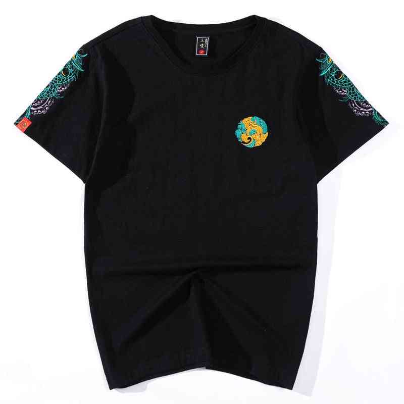 Embroidered Lovers Style, Short Sleeve, Hip Hop T-shirt Women Set-2