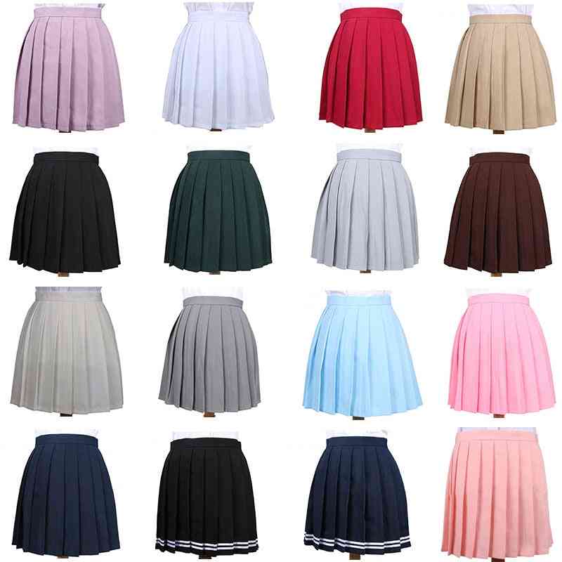 Women's Skirts, Solid High Waist Skirt