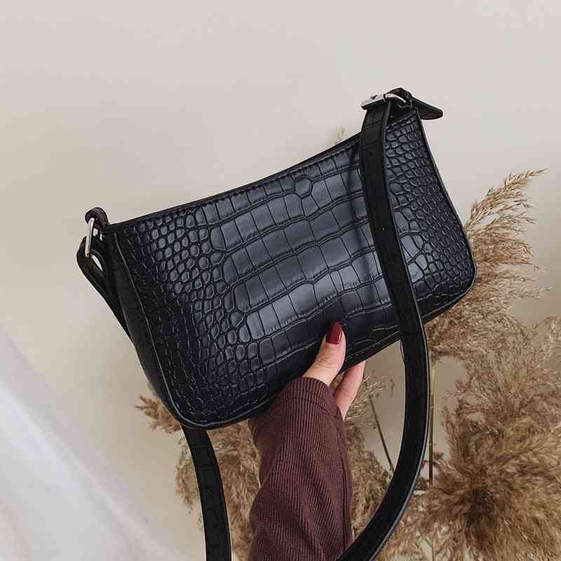 Messenger Handbags, Retro Alligator Pattern Women Shoulder Bags