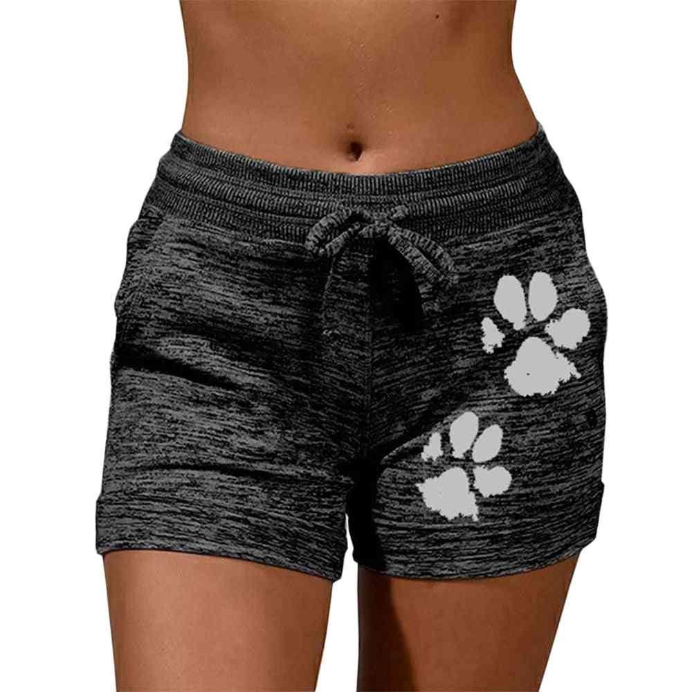 Cat Paw Print, Fast Drying Cotton Shorts