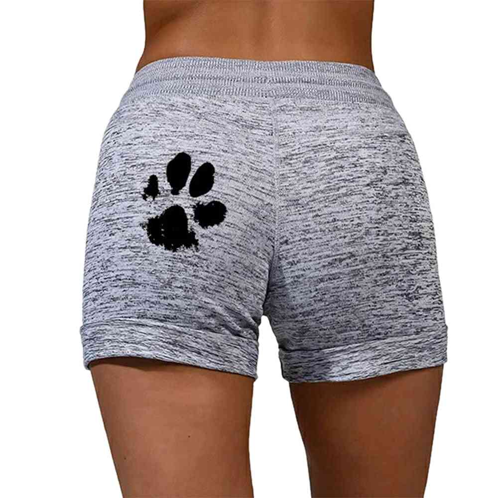 Cat Paw Print, Fast Drying Cotton Shorts