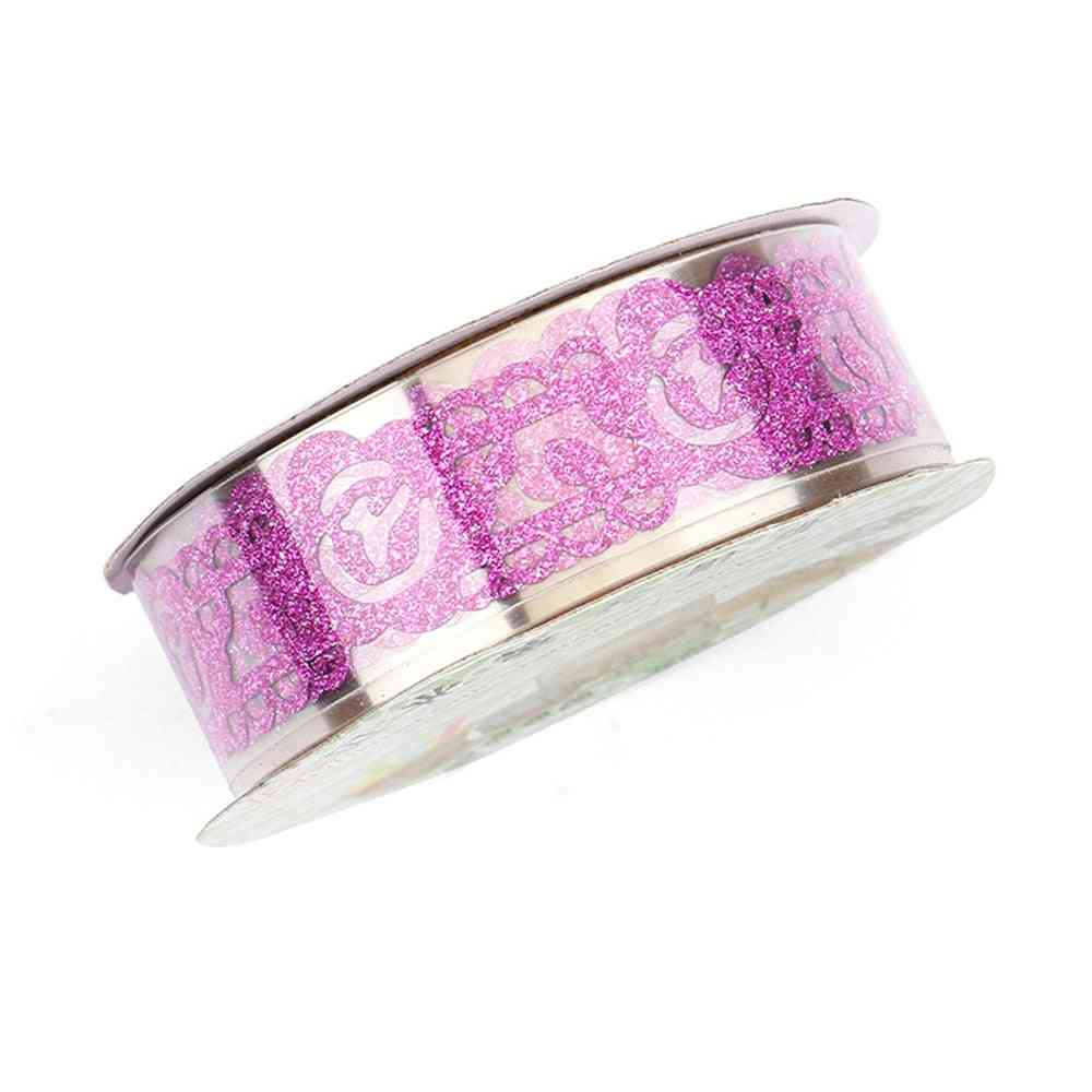 Creatieve glitter diy zelfklevende washi - maskerende kanten linten tape