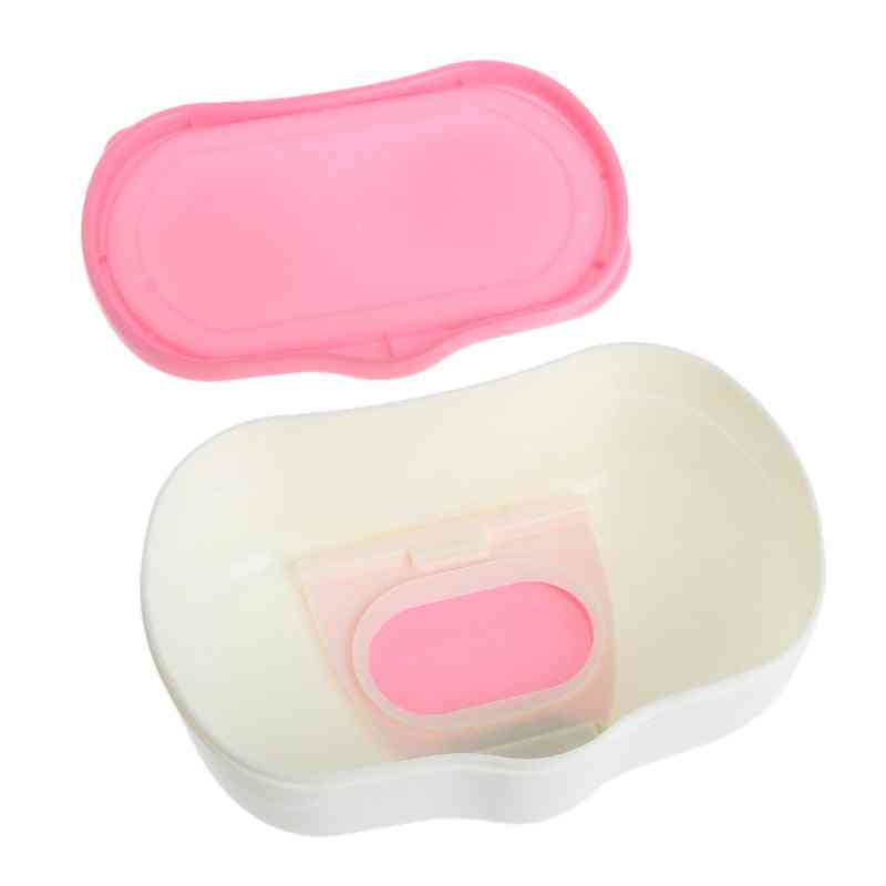 80 Sheets- Plastic Wet Wipes, Storage Case Box, Refillable Container