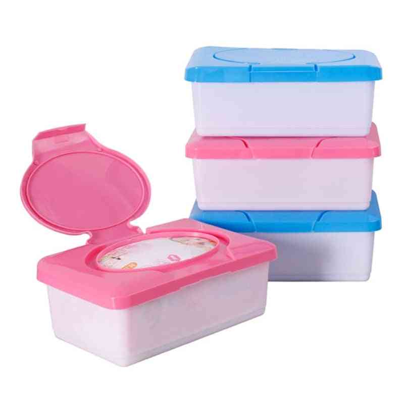 Dry Wet, Baby Wipes Napkin Storage Box Plastic Container