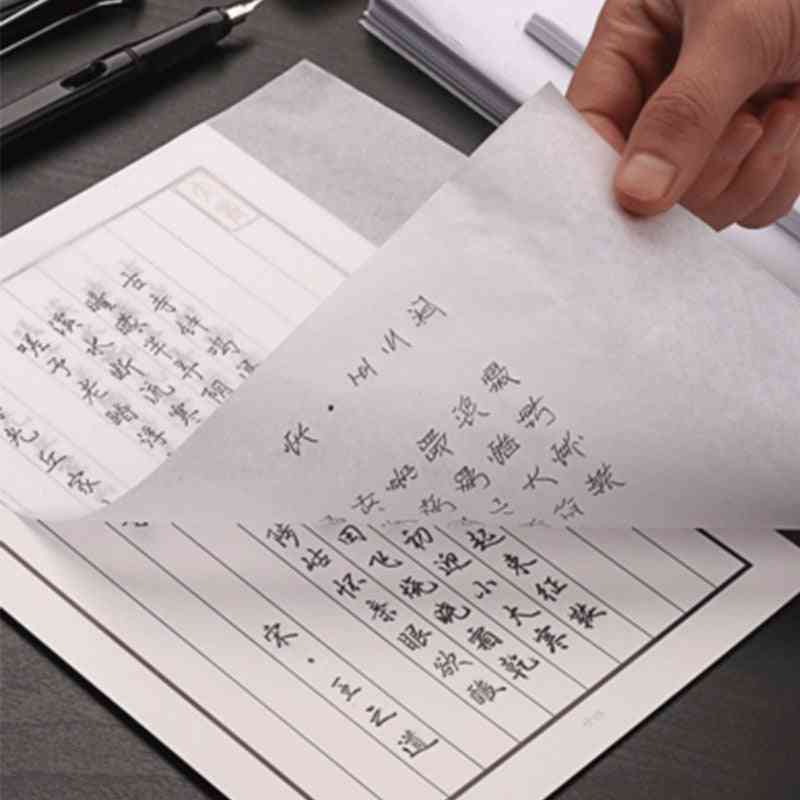 Prozirni papir za kaligrafiju, crtanje paus -papira