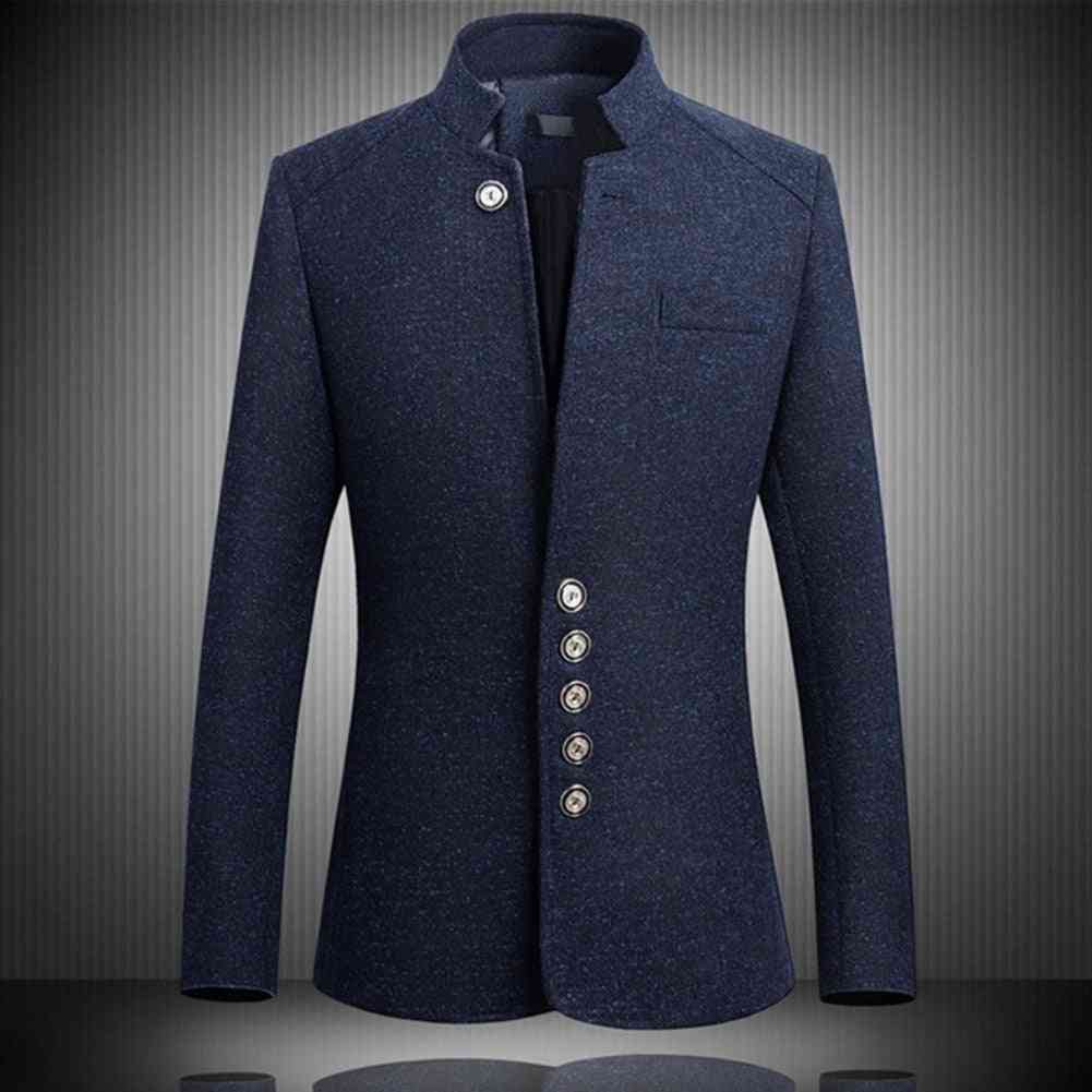 Blazer vintage da uomo cappotti abito da lavoro in stile cinese