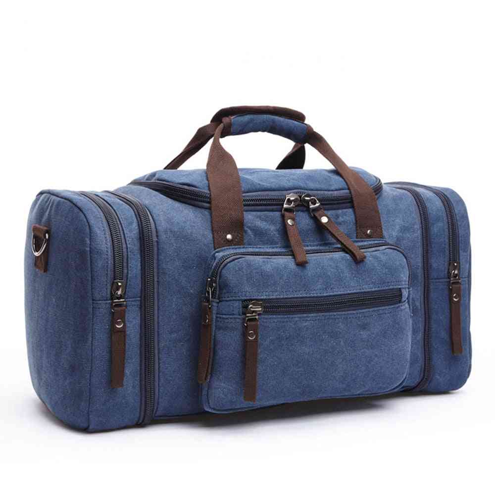 Bolsa de bagagem de mão de grande capacidade, bolsas de viagem de lona