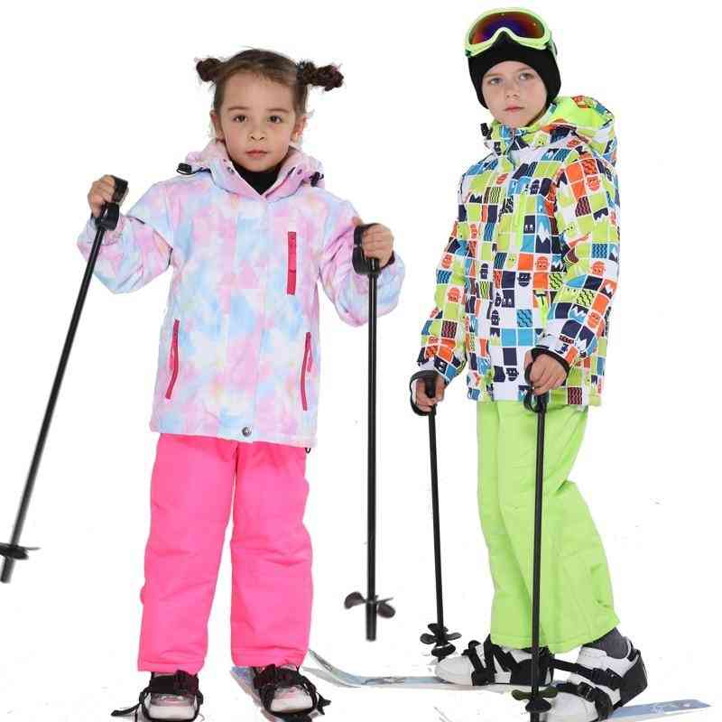 Kids Windproof, Waterproof Warm Unisex Ski Suit