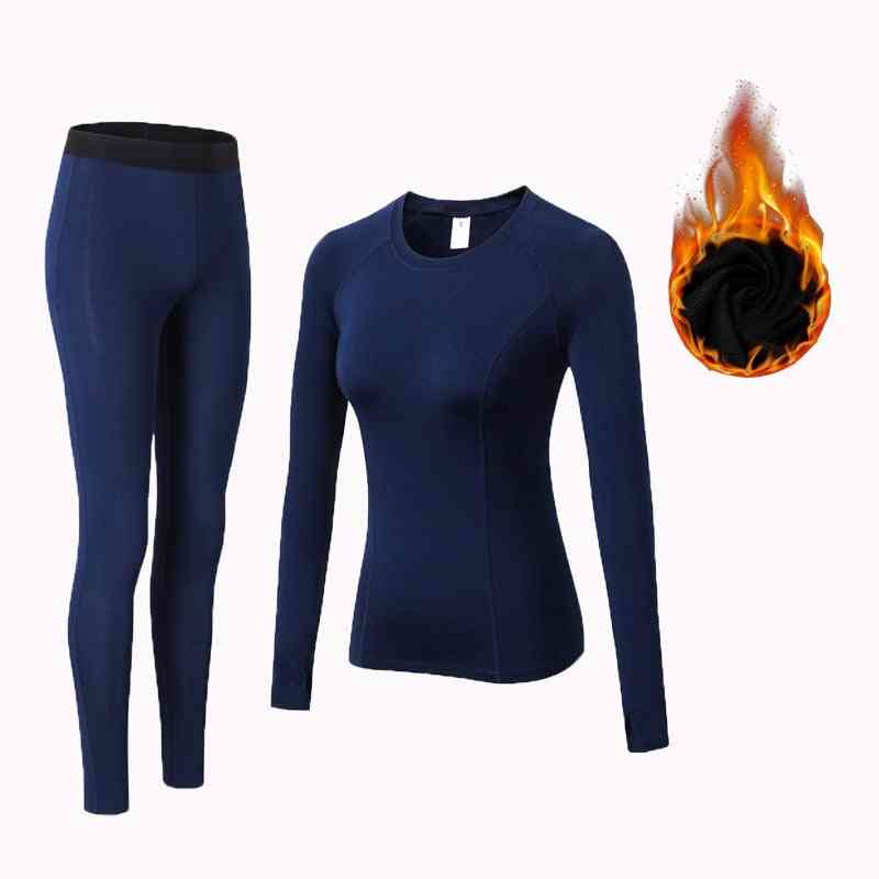 Women, Winter Warm Casual, Thermal Underwear Suit, Anti-microbial