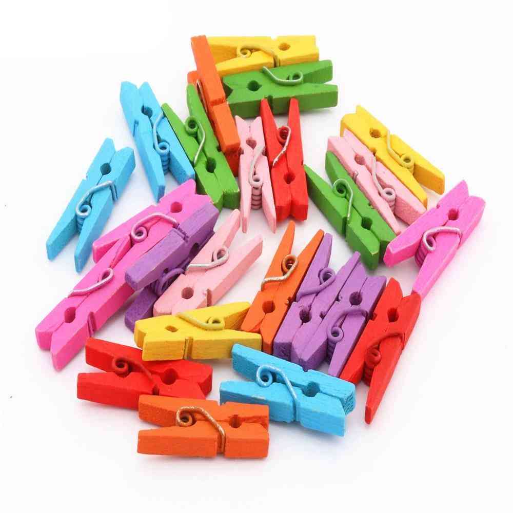Wooden Pegs Clips For Photo, Clothespin, Craft Decoration