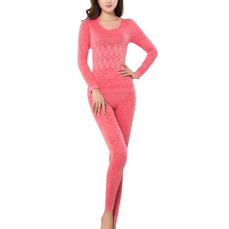 Women Thermal Underwear Long Sleeve Clothing Sets
