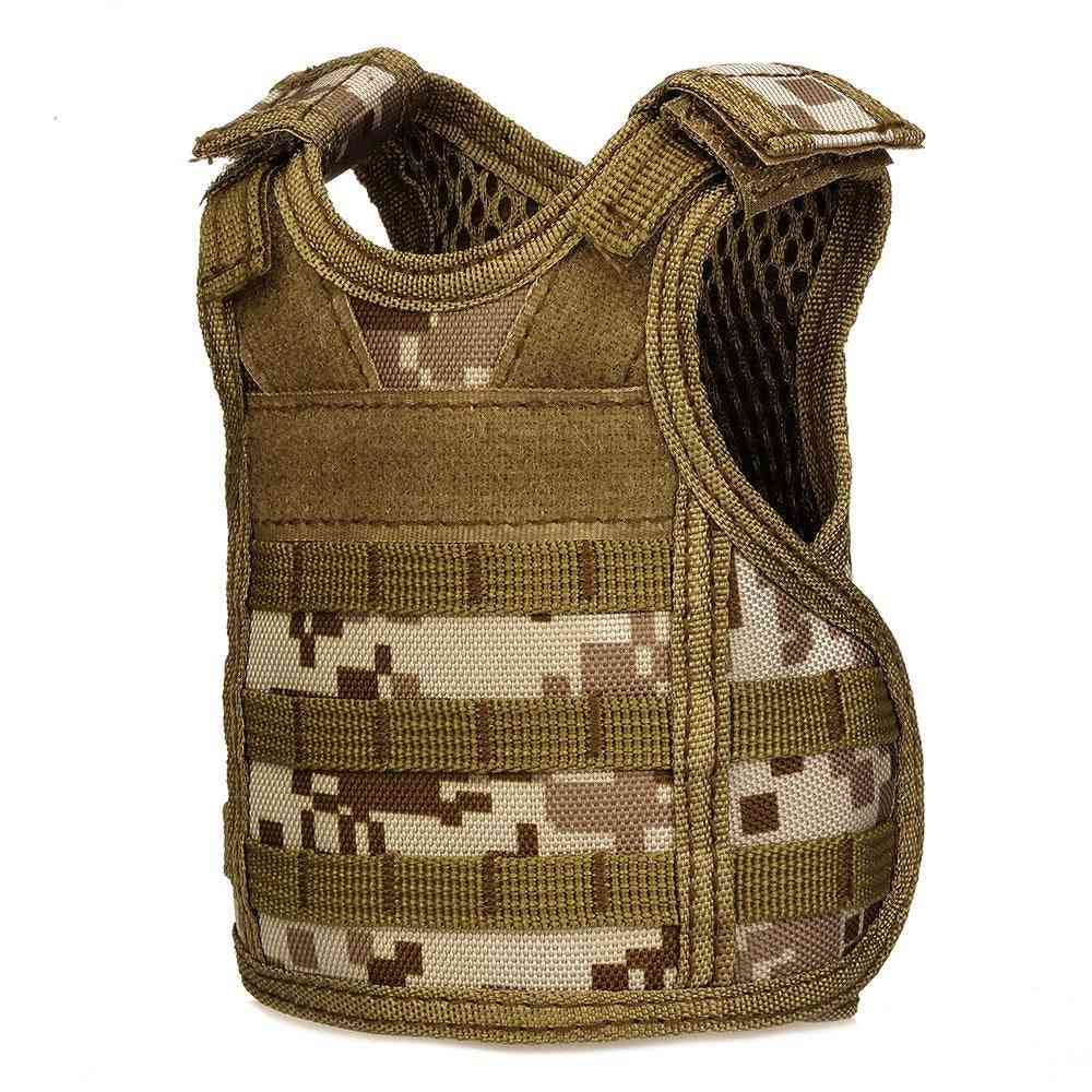 Tactical Premium Beer Military Molle, Mini Miniature Hunting Vests Adjustable Shoulder Straps