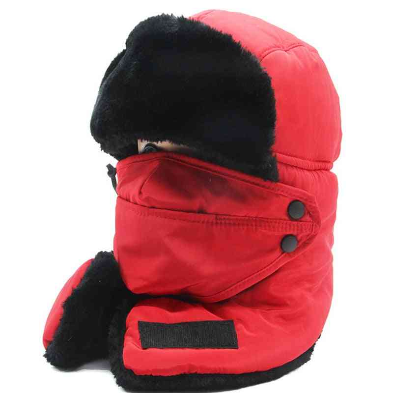 Winter Warm Windproof Mask With Scarf Hat