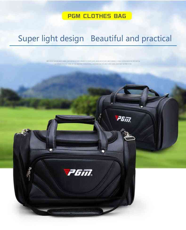Men's Pu Ball Package Multi-functional Golf Clothes Bag