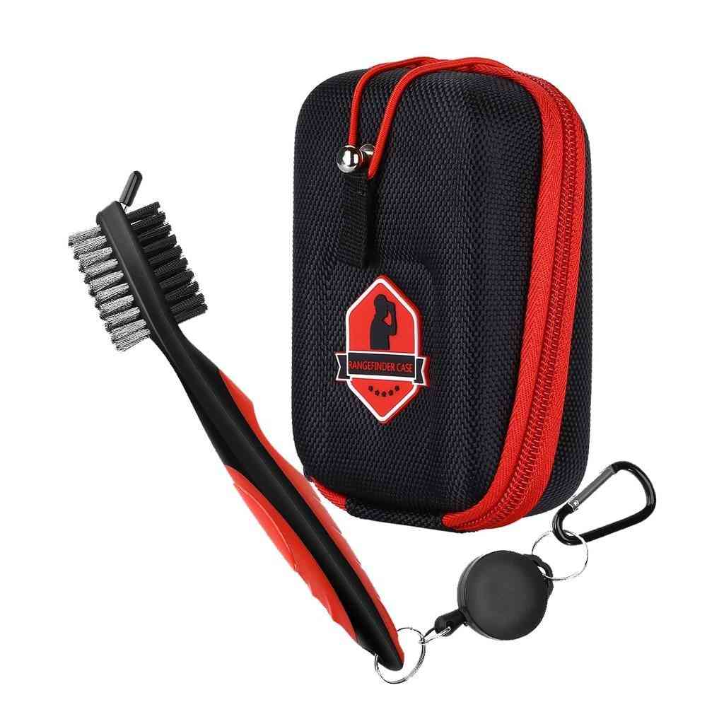 Golf Rangefinder Case - Eva Hard Cover Bag With Club Brush