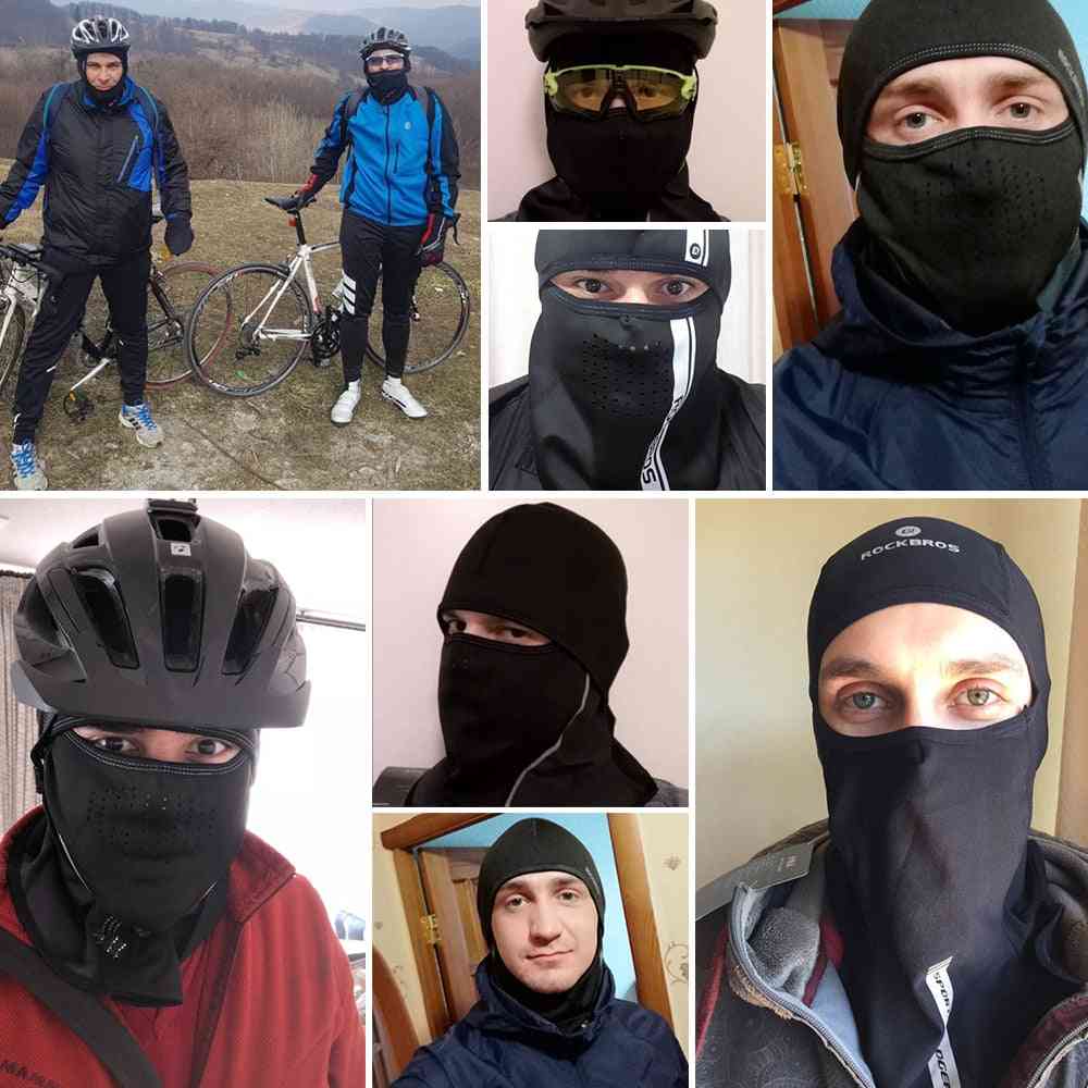 Utendørs termisk fleece, snowboard varm, ansiktsmaske med ørehette og kvinner