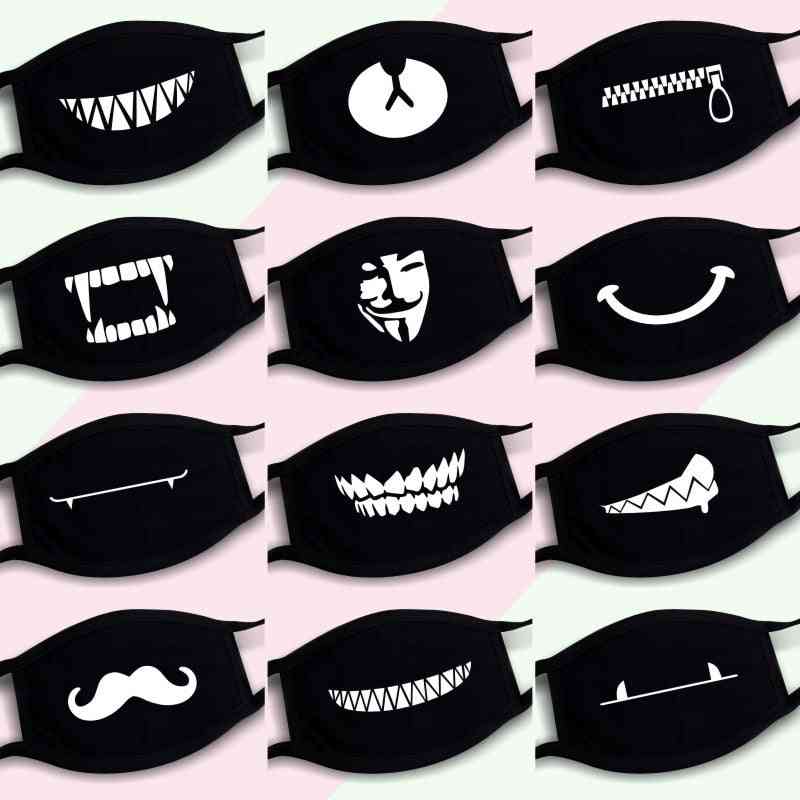 Dustproof Mouth Mask, Pop Cotton Face Cartoon Reusable Fabric Anti Pollution Masks