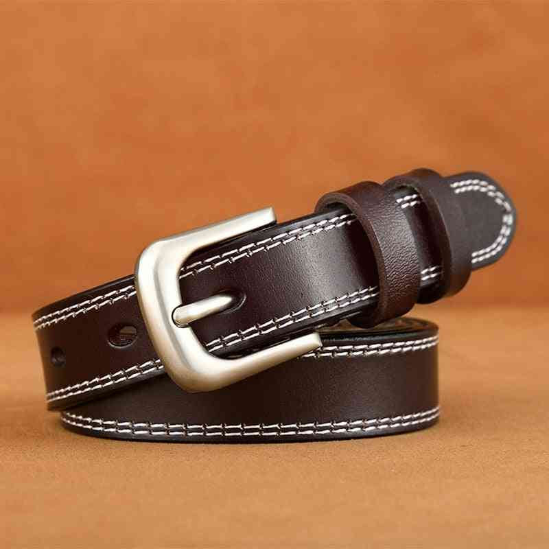 Cuir véritable de haute qualité, ceintures vintage à sangle décontractée pour hommes