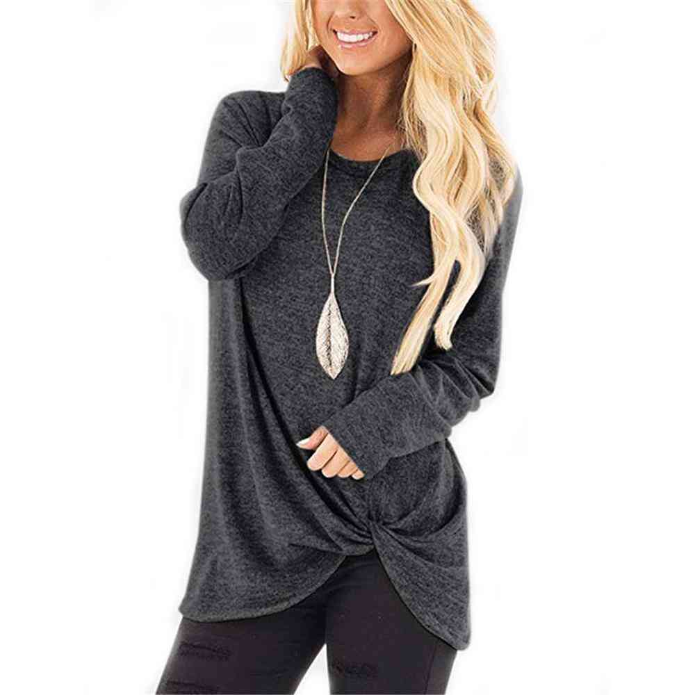 небрежен пуловер с дълъг ръкав, дамски, ризи с голям размер, плетени пуловерни ризи, блуза