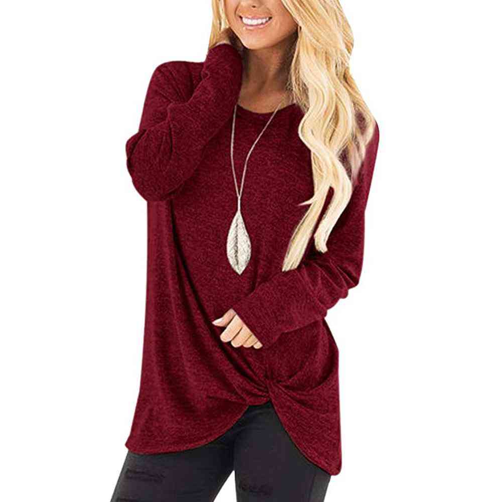 небрежен пуловер с дълъг ръкав, дамски, ризи с голям размер, плетени пуловерни ризи, блуза