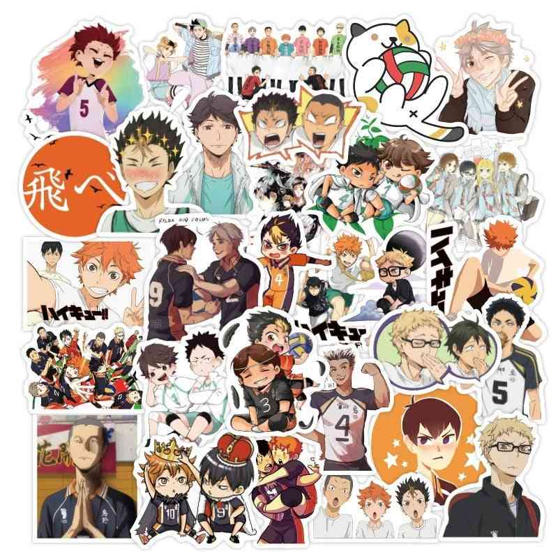 Japanese Anime Volleyball, Sticker For Guitar, Suitcase, Laptop, Phone
