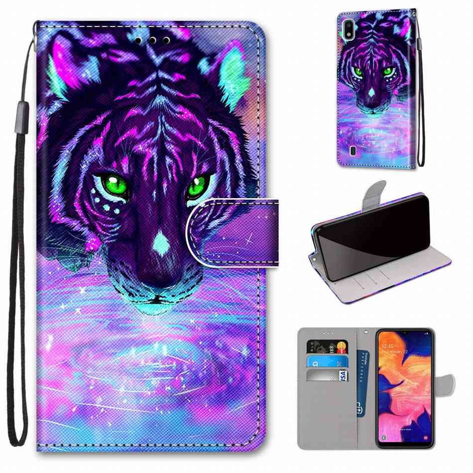 Animal Floral, Leather Phone Shell, Wallet Cover Case