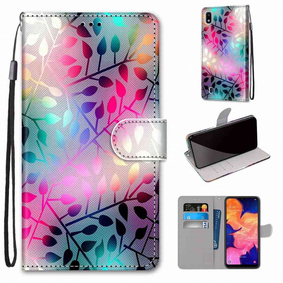 Animal Floral, Leather Phone Shell, Wallet Cover Case