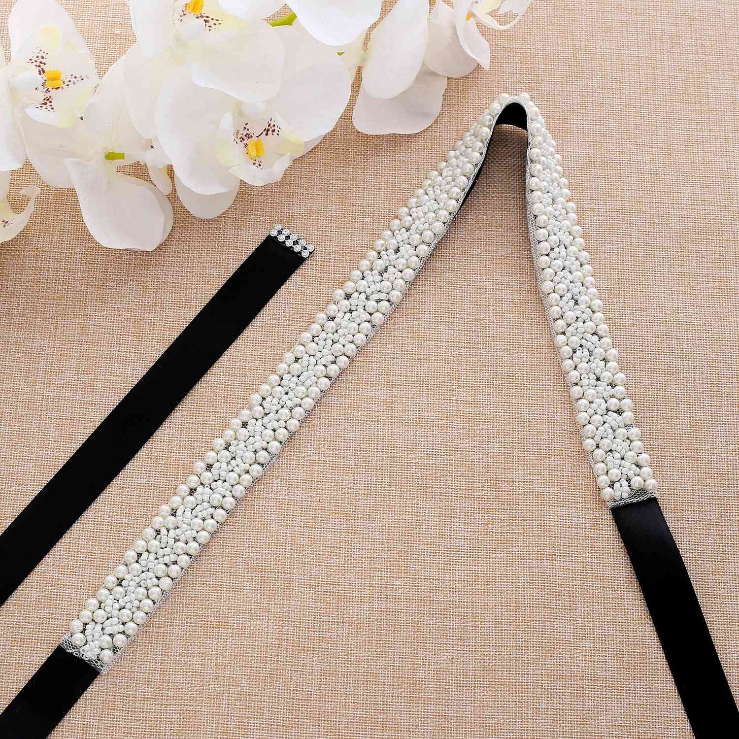 Pearls Handmade Bridal Fashionable Beaded Wedding Belts