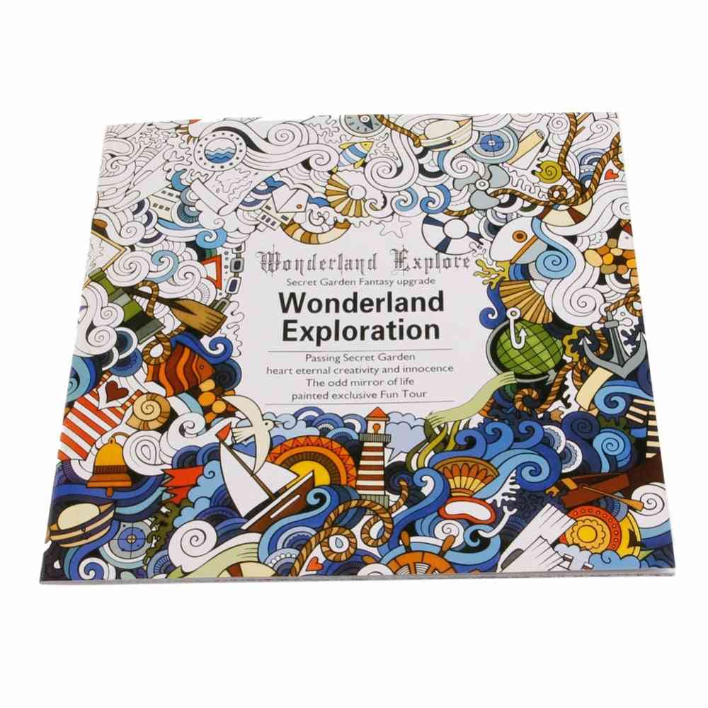 Wonderland Exploration, Coloring Graffiti Book
