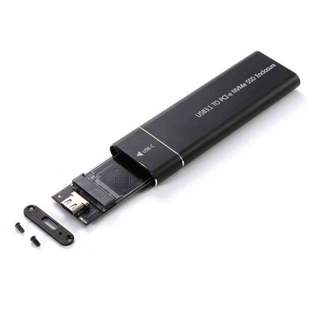 USB 3.1 až M.2 NVME, skříň SSD, adaptér M-Key na Type-C, krabička