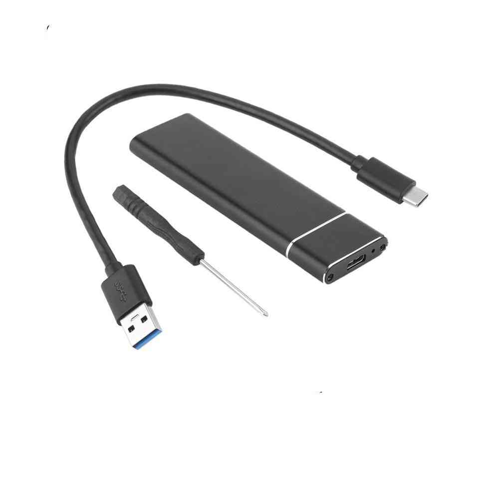 USB 3.1 až M.2 NVME, kryt SSD, adaptér M-kľúč na typ C, krabica