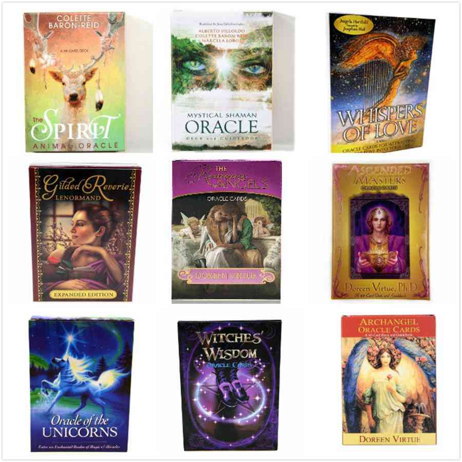 Romance Angels Oracle Tarot Cards, English Read Fate Board Game Oracle Deck Games