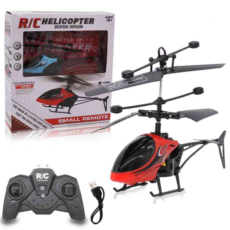 Two-way Helicopter With Light Usb Charging Indoor And Outdoor Remote Control Flying Toy