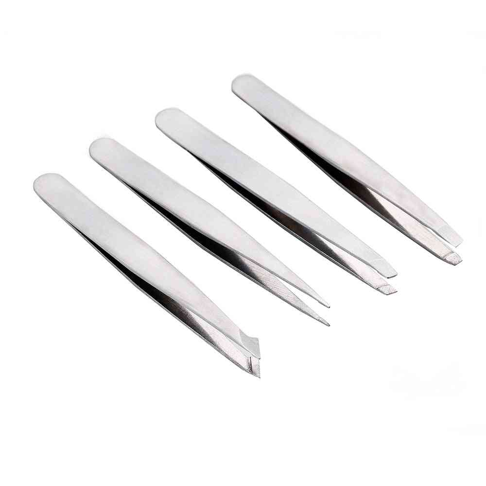 Stainless Steel, Precision Straight Tweezers Repair Tools For Eyebrow