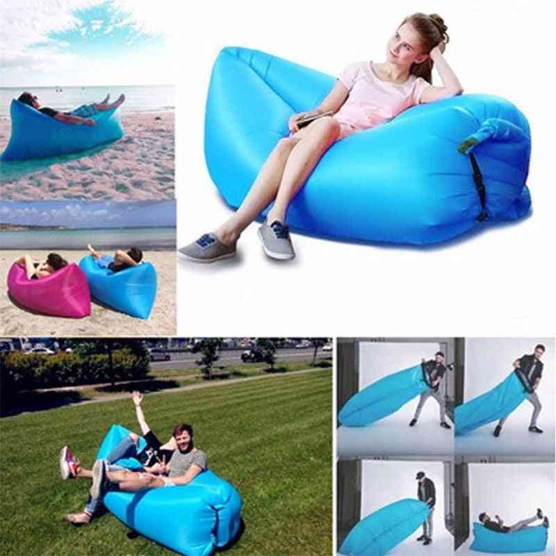Canapé gonflable et portable imperméable pour lit de couchage extérieur et chaise longue