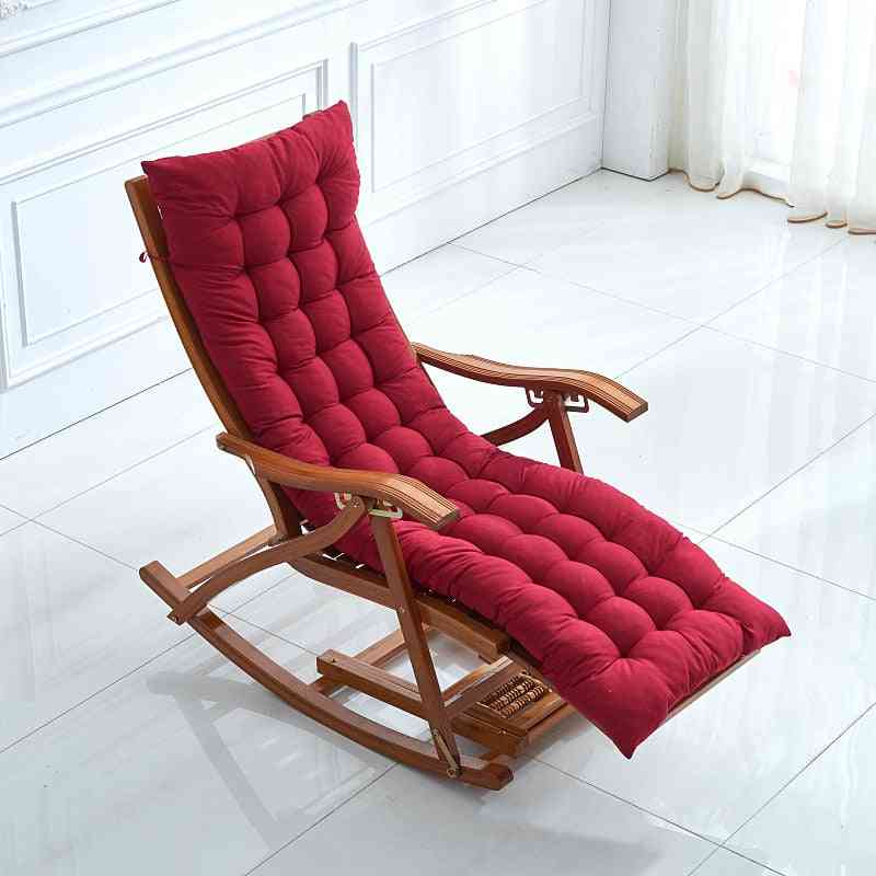 Bamboo Rocking Balcony Recliner Adult Lazy Casual Wood Chair For Home