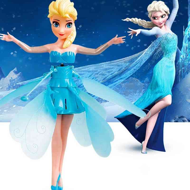 Princess Elsa Fairy Suspended Aircraft Control Flying Dolls