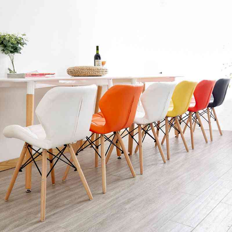 Mobili nordici, legno di ferro moderno, sedie da pranzo da cucina