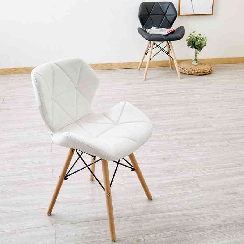 Nordic Furniture, Modern Iron Wood, Kitchen Dining Chairs