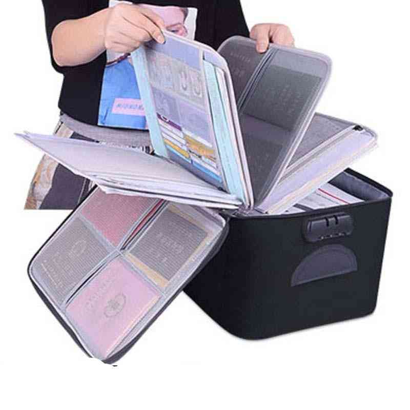 Hoogwaardige opbergtas voor documenten met grote capaciteit