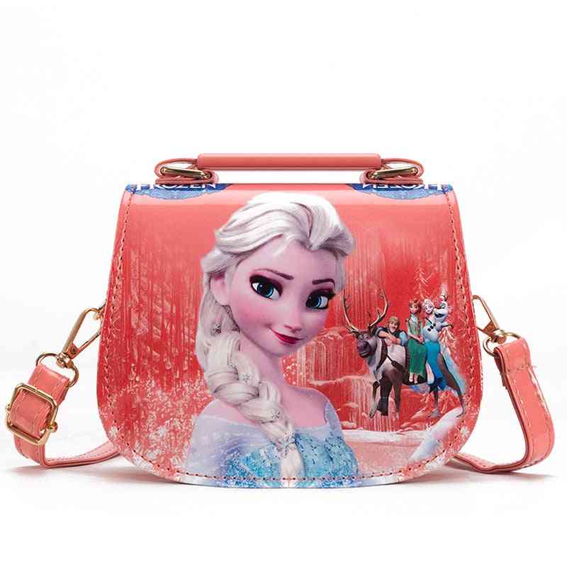 Frozen Princess Shoulder Pu Cartoon Elsa Handbags