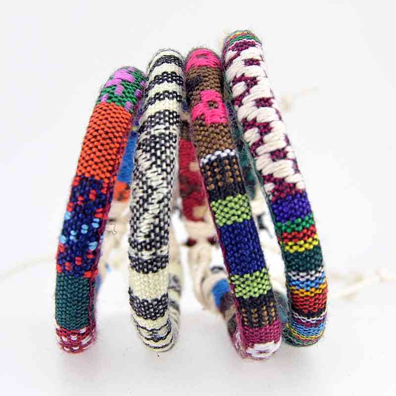 Multicolor String, Cord Woven, Braided Hippie, Friendship Bracelets Women, Men