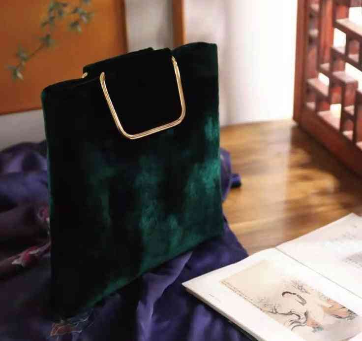 прост елегантен китайски стил, кадифени чанти