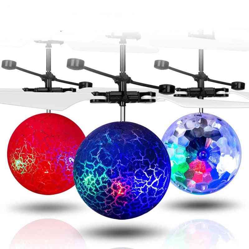 Electric Flying Ball Toy, Helicopter Led Light Quadcopter Infrared Sensor