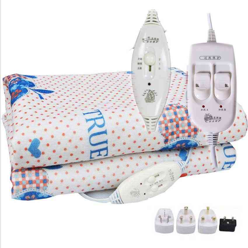 Electric Blanket Thicker Heater, Double Body Warmer Heated Thermostat Heating