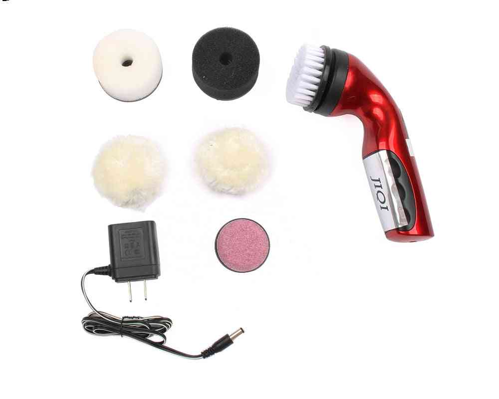 Electric Care Polishing Cleaner, Handheld, Rechargeable For Leather Shoes