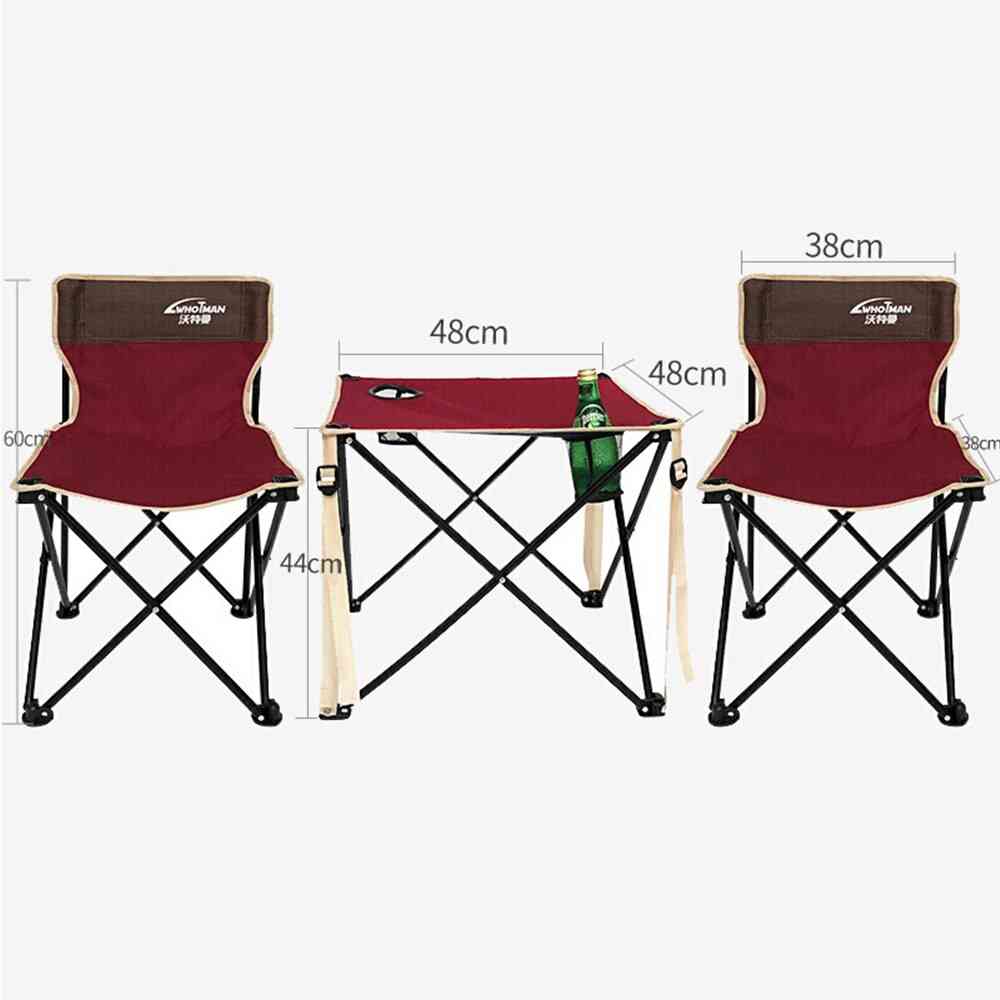 Portable Lightweight Folding Camping Table Chair Garden Set